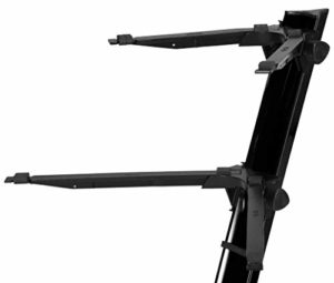 Stay Slim Support pour clavier 2 niveaux Niveau supérieur incurvé Noir